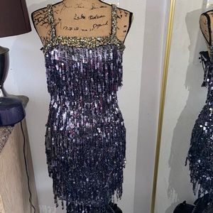 Lowest price !COPY - Beautiful beaded la femme dress size 4 brand new